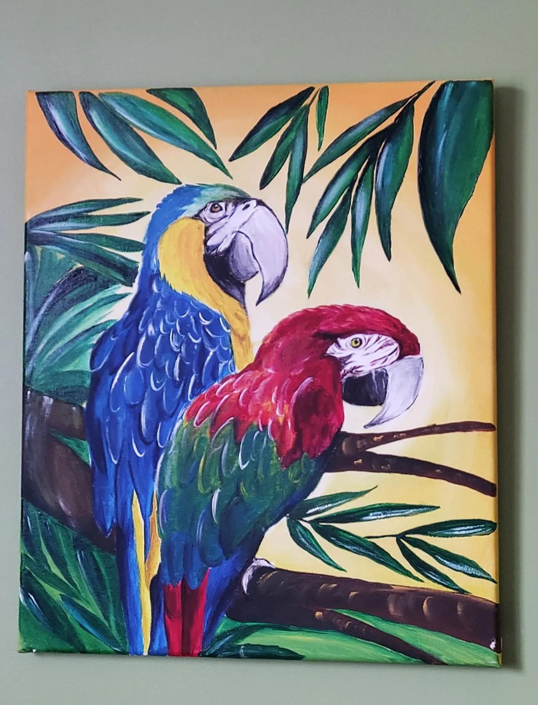 Acrylique et aquarelle
