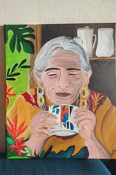 Acrylique et aquarelle